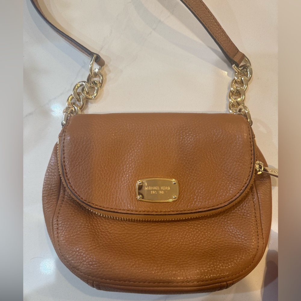 Tan Soft Leather Michael Kors Crossbody